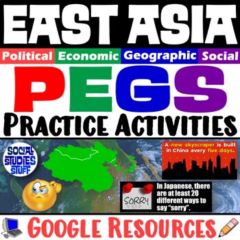 Preview of The PEGS Factors of East Asia 5-E Lesson | Fun Practice Activities | Google