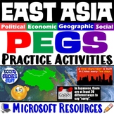 The PEGS Factors of East Asia 5-E Lesson | Fun Practice Ac