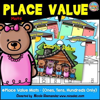 Preview of Place Value Mats - {Ones, Tens, Hundreds Only}