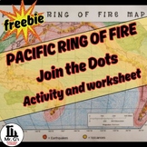 The Pacific Ring of Fire - Join the Dots worksheet