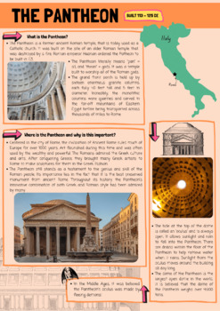Preview of The Pantheon Sacred Sites Research Poster Set (A1 & A3)