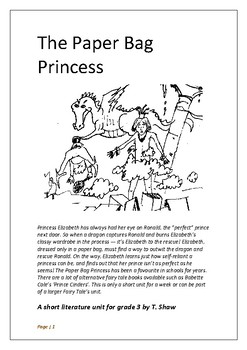 paper bag princess literary essay