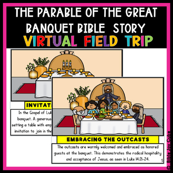 Preview of The Parable of The Great Banquet Bible Story Virtual Field Trip