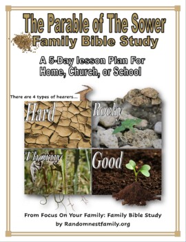 Preview of The Parable of The Sower | Family Bible Study | religious | short stories