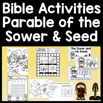 The Parable of the Sower {5 Activities} {Parables of Jesus} | TPT