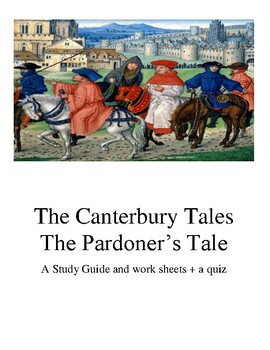 Preview of The Pardoner's Tales Workbook From " The Canterbury Tales"