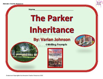 Preview of The Parker Inheritance Writing Prompts Packet