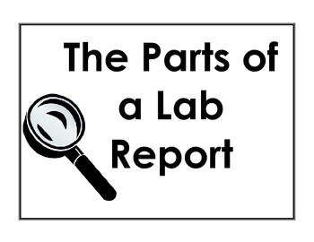 parts of a lab report