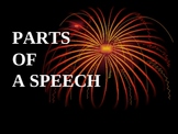 The Parts of a Speech PPT