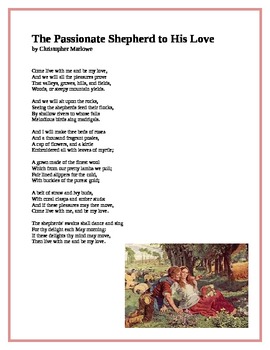 poem shepherd to his love