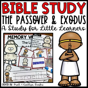 Preview of The Passover and Exodus Bible Lessons Kids Homeschool Curriculum | Sunday School