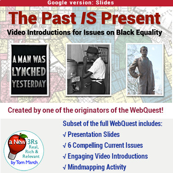 Preview of The Past Is Present - Video Brainstorming on Black History Issues