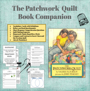 Preview of The Patchwork Quilt - Vocabulary, Comprehension, Homework and more!