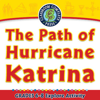 Preview of The Path of Hurricane Katrina - Explore - NOTEBOOK Gr. 6-8
