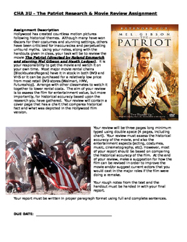 Preview of The Patriot Movie Review