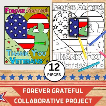 Preview of The Patriotic Veterans Day Collaborative Poster Project