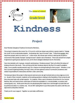 Preview of The Pay it Forward Kindness Project