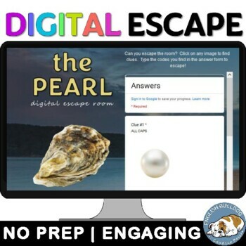 Preview of The Pearl Digital Escape Room Review Game Activity