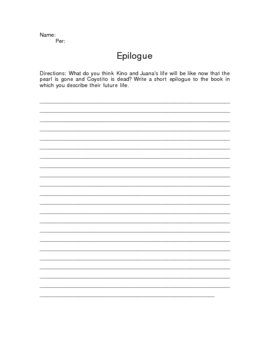 write an epilogue assignment