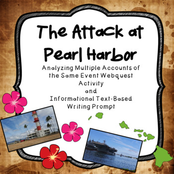 Preview of The Pearl Harbor Attack: Multiple Accounts of the Same Event Webquest