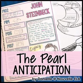 Preview of The Pearl by John Steinbeck Background Activities (paper + digital)