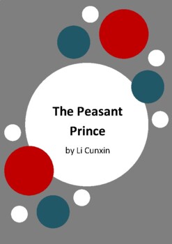 Preview of The Peasant Prince by Li Cunxin - 10 Activities - Mao's Last Dancer