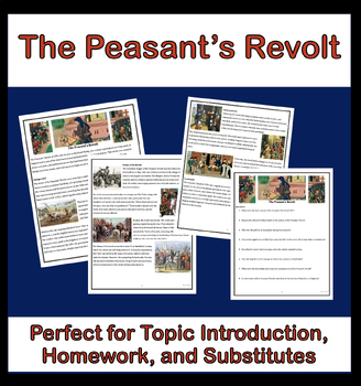 Preview of The Peasant's Revolt Reading & Questions