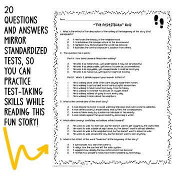 the pedestrian questions and answers pdf