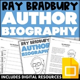 Ray Bradbury Author Biography - Informational Handout & Wo