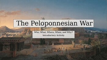 Preview of The Peloponnesian War. Introductory and Close Read Activity