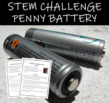 Preview of STEM Challenge - Build A Battery