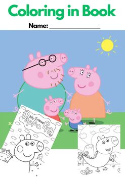 Preview of The Peppa Pig FAMILIES Coloring BUNDLE x20, 154 pages! Cats, Zebras, Rabbits etc