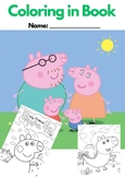 The Peppa Pig FAMILIES Coloring BUNDLE x20, 154 pages! Cat