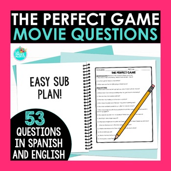 Preview of The Perfect Game Movie Questions in Spanish and English