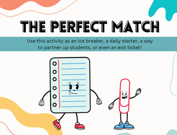 Preview of The Perfect Match (Distributive Property Game)