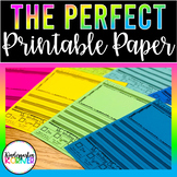 Kindergarten 1st Grade Writing Paper | Perfect Printable P