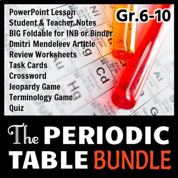 Preview of Periodic Table BUNDLE {Editable}