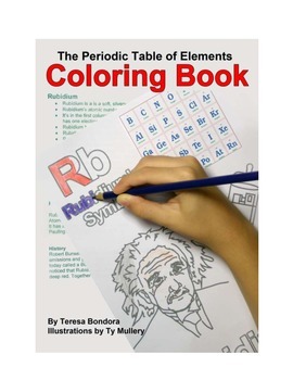 Preview of The Periodic Table of Elements Coloring Book