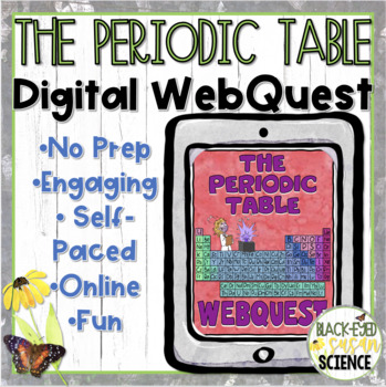 Preview of The Periodic Table of Elements DIGITAL WebQuest