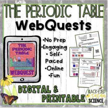 Preview of The Periodic Table of Elements WebQuest (both Digital and Print Versions)
