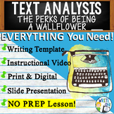 The Perks of Being a Wallflower | Citing Text Evidence Essay | Print and Digital