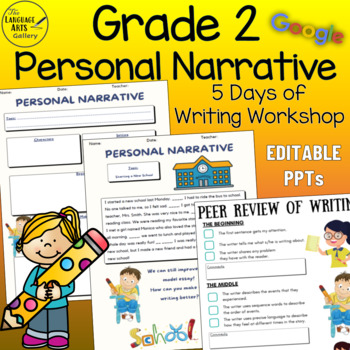 Preview of The Personal Narrative Grade 2 Writing Workshop Bundle