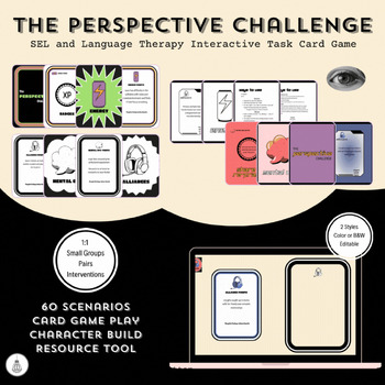 Preview of The Perspective Challenge | SEL Social Awareness Task Card Game