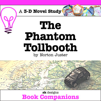 Preview of The Phantom Tollbooth 3D Novel Study Dodecahedron Project w Rubrics