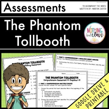 Preview of The Phantom Tollbooth - Tests | Quizzes | Assessments
