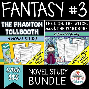 Preview of The Phantom Tollbooth | The Lion the Witch and the Wardrobe | Novel Study Bundle