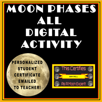 Preview of The Phases of The Moon - Digital - NO PREP - Distance Learning Ready