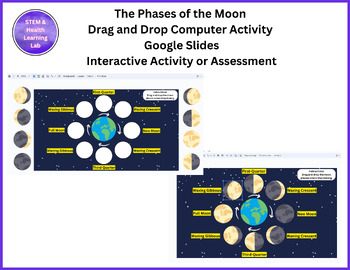 Preview of The Phases of the Moon - Drag and Drop Computer Activity and Assessment