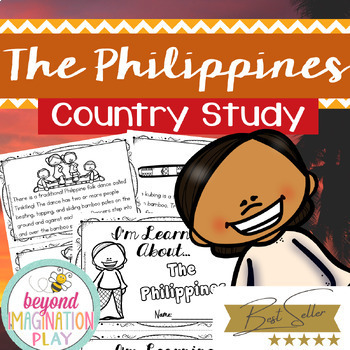 Preview of The Philippines Country Study *BEST SELLER* Comprehension, Activities + Play