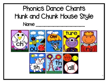 Preview of The Phonics Dance™ Chants-Hunk and Chunk© Style